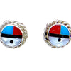 Zuni Sterling Sun face Studs