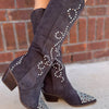 The Phoenix Knee High Studded Cowboy Boots