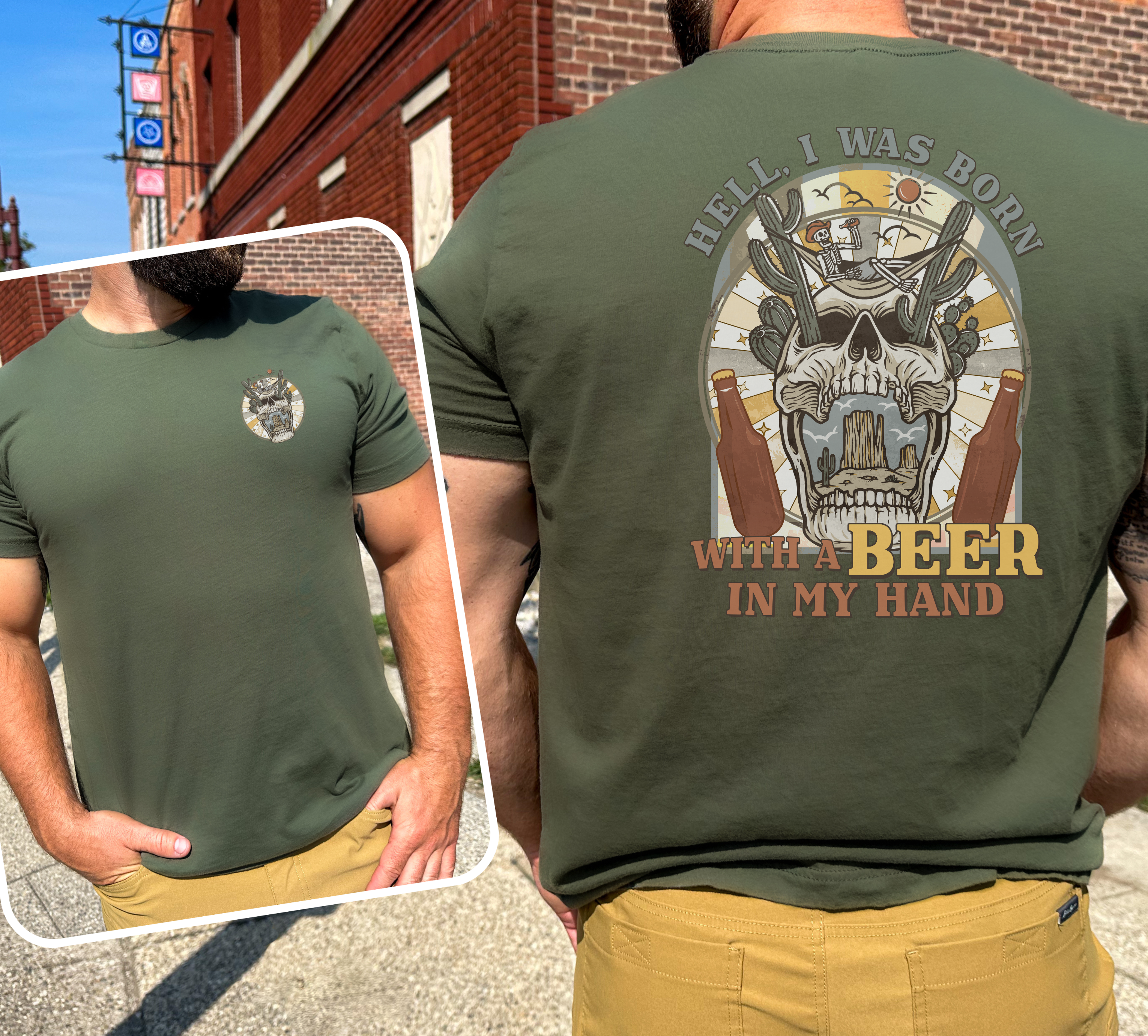 Born With a Beer Tee