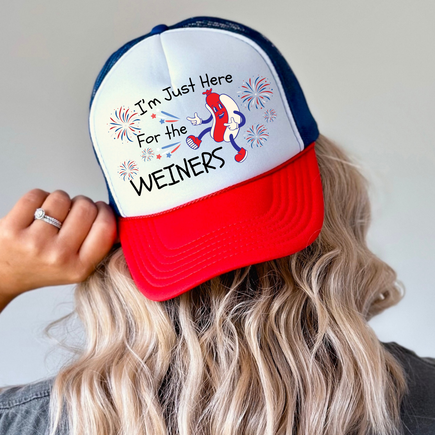 Just Here For The Weiners Trucker