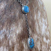 Egyptian Turquoise Y Lariat Necklace 16”