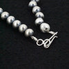 Sterling Silver Handmade Navajo Pearl Necklace- 16" 5mm Round Pearls by Bryannen Halwood