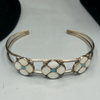 **COLLECTION PIECE**Vintage Zuni Inlay Flower Jewelry Set  Sterling Silver · Mother of Pearl & Turquoise · c. 1970s