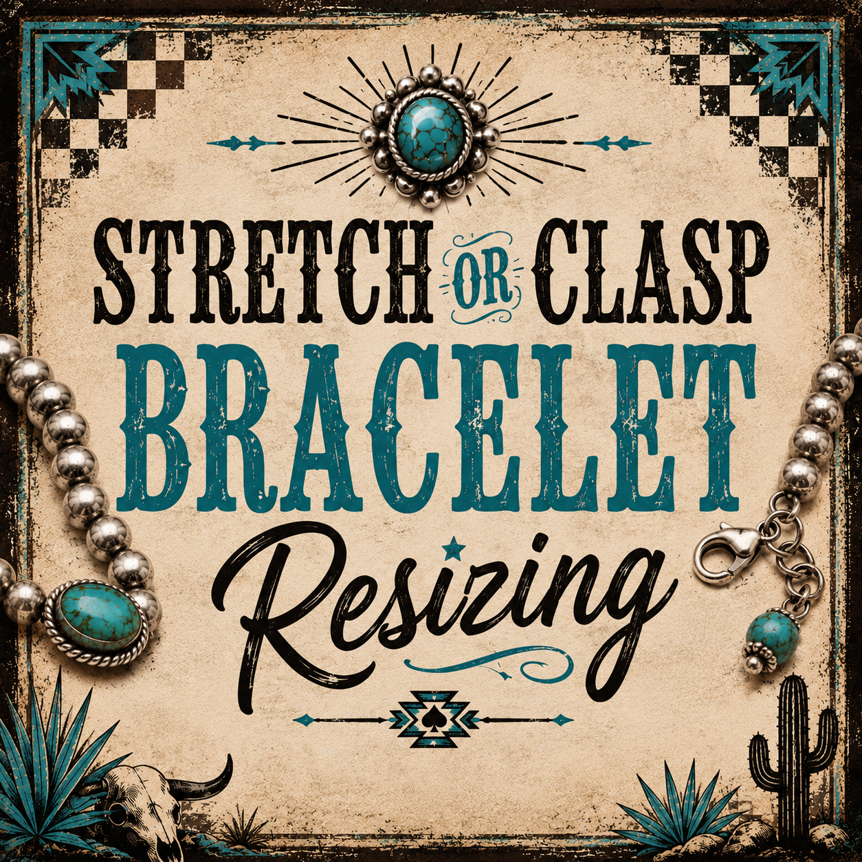 Stretch or Clasp Bracelet Resizing