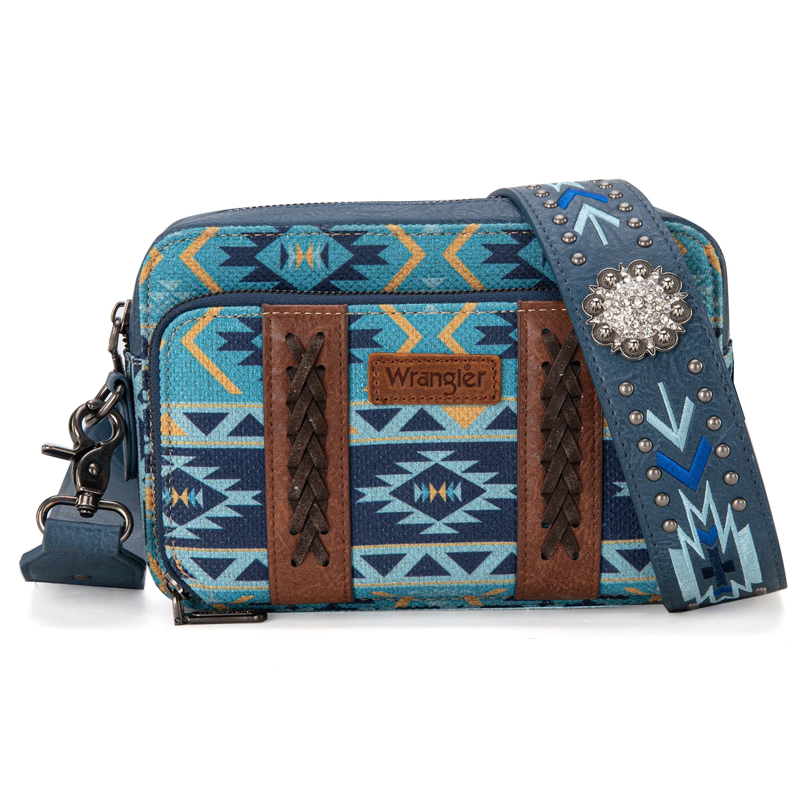 Wrangler Crossbody- Aqua