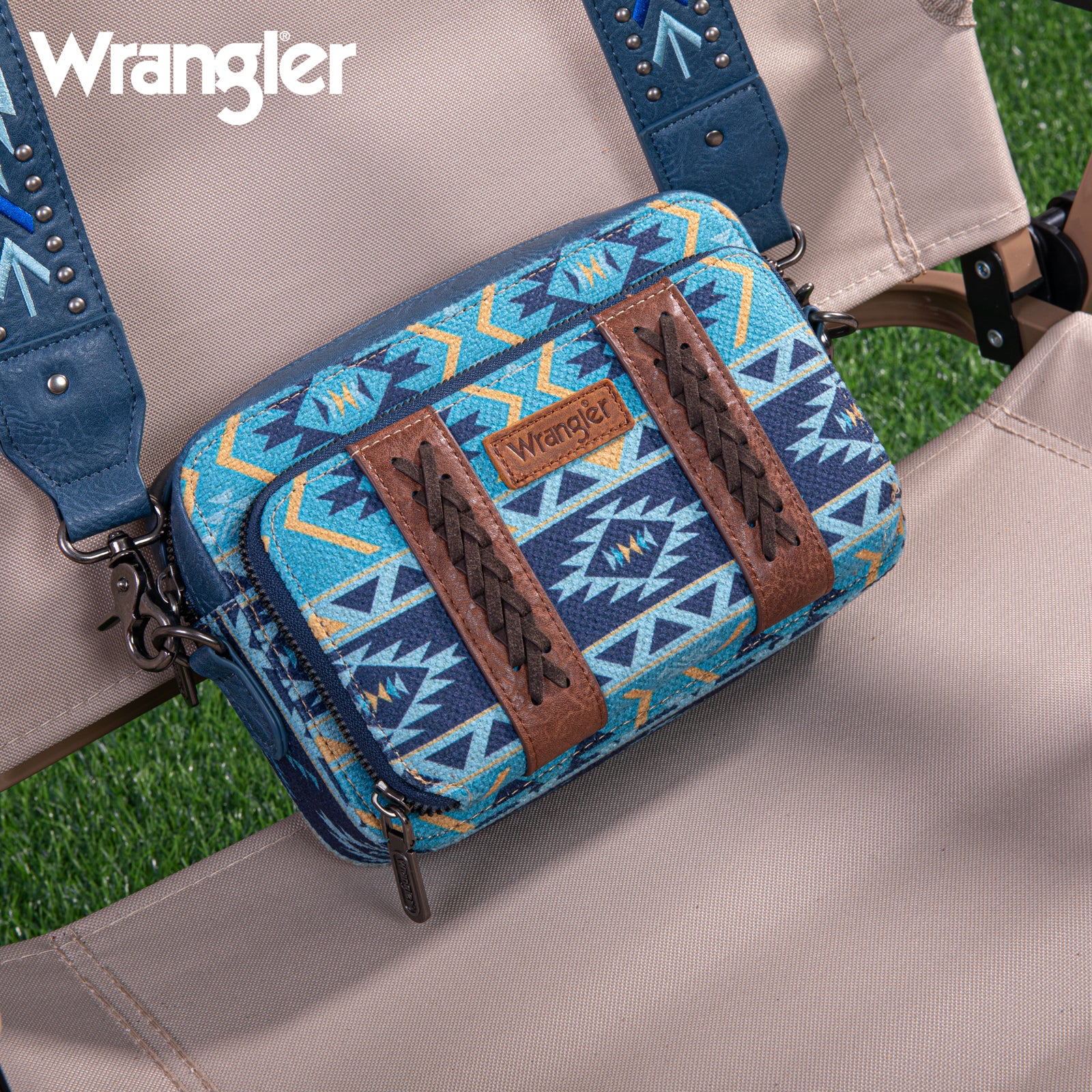 Wrangler Crossbody- Aqua