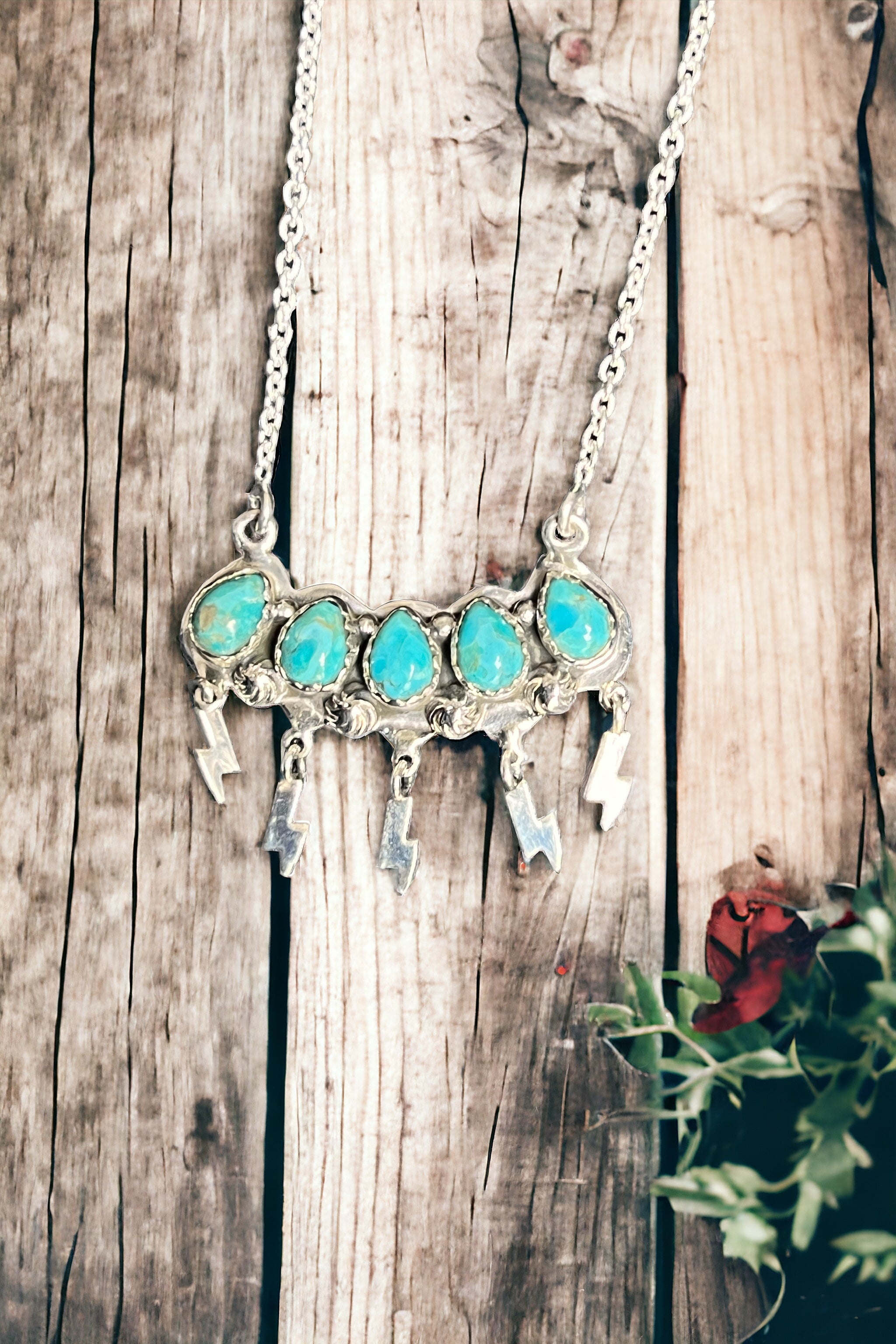 Electra Sterling Silver & Mohave Turquoise Necklace