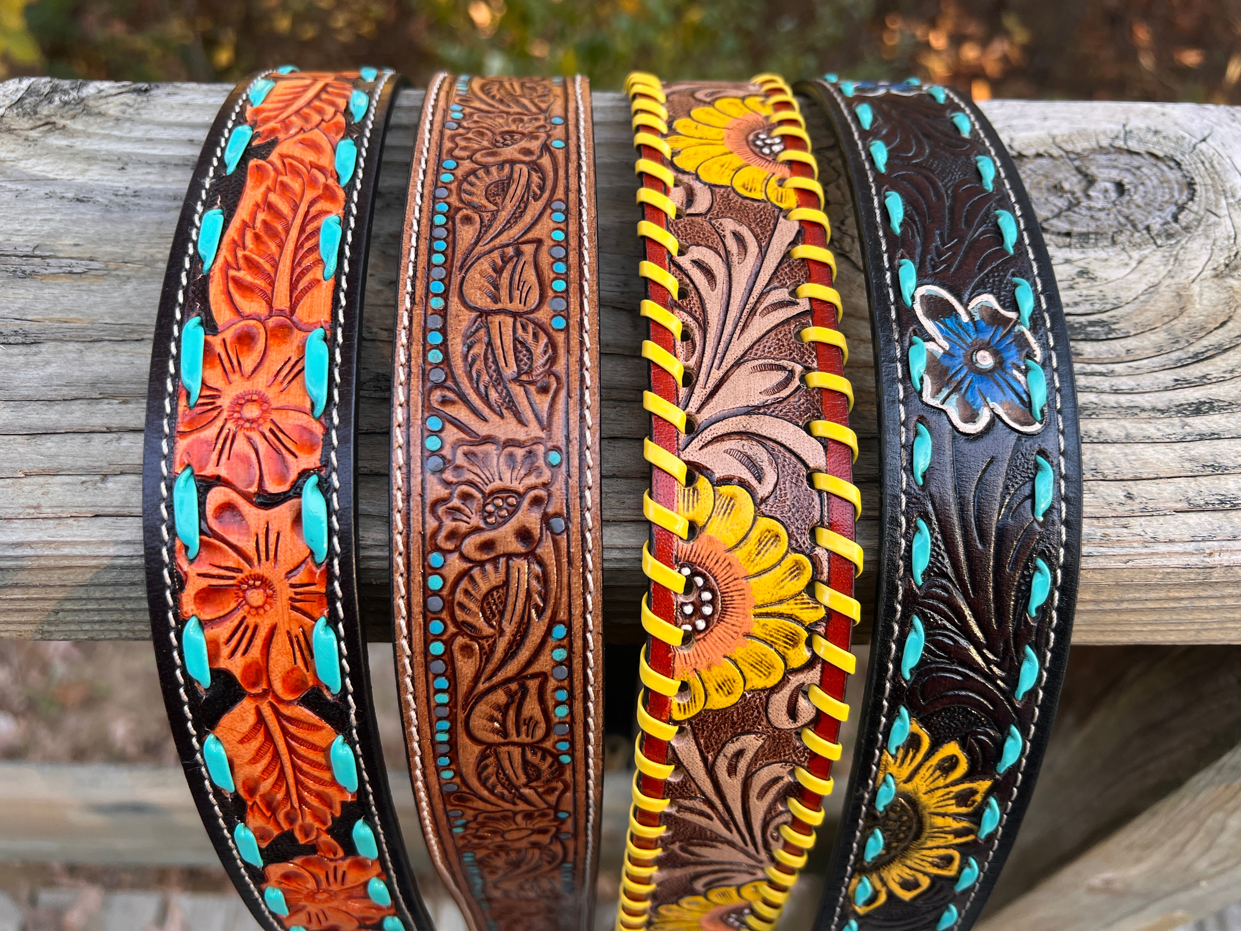 Genuine Hand Tooled Purse Straps