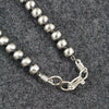 Sterling Silver Handmade Navajo Pearl Necklace 5mm — 20" by Dorinda Mariano (Navajo)