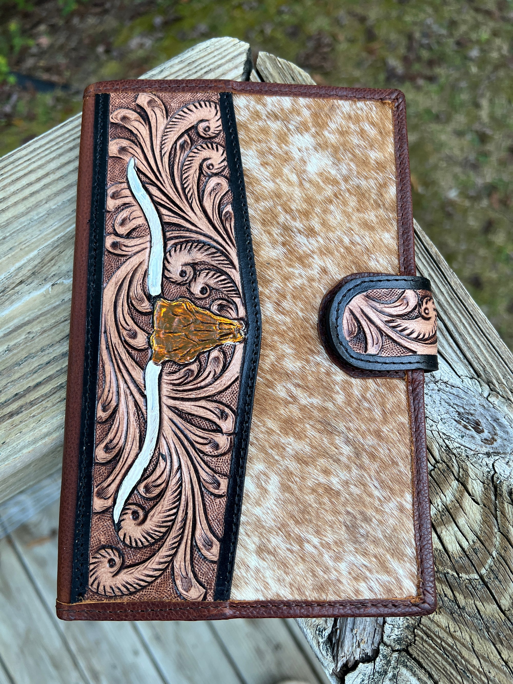 Longhorn Checkbook Wallet