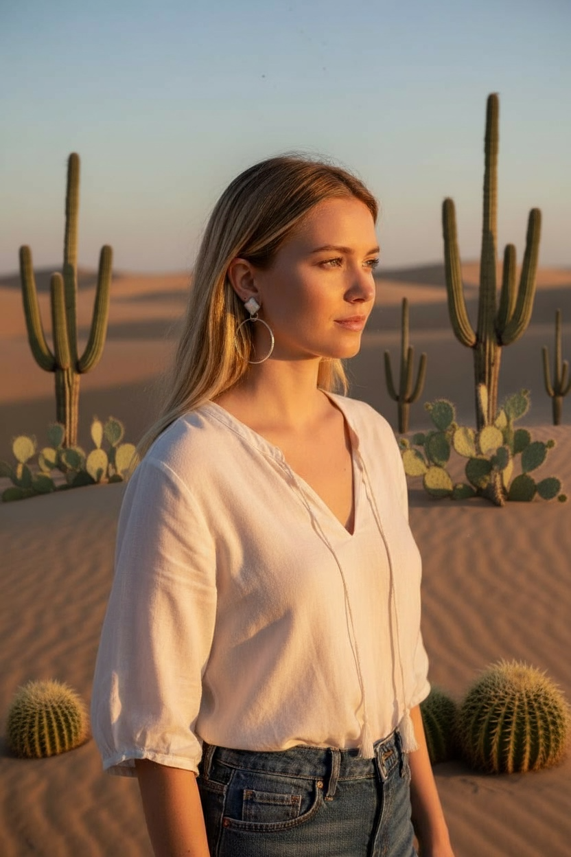 Opal & Sterling Hand Stamped Hoops- Outwest Silver