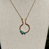 14KGF Turquoise Ring Keeper Necklace