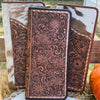 Large Hand-Tooled Leather Jewelry Folder- *FINALLY RESTOCKED*