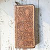 Large Hand-Tooled Leather Jewelry Folder- *FINALLY RESTOCKED*