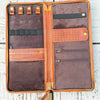 Large Hand-Tooled Leather Jewelry Folder- *FINALLY RESTOCKED*