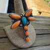 Spiny and Kingman XL Dragonfly Ring