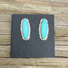 Kingman turquoise Earrings - Eddie Secatero