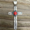 Sterling & Spiny Cross Pendant- Chimney Butte