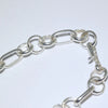 Native Handmade Chain, Sterling Silver Bracelet or Anklet-adj. to 8.5”- Sally Shurley