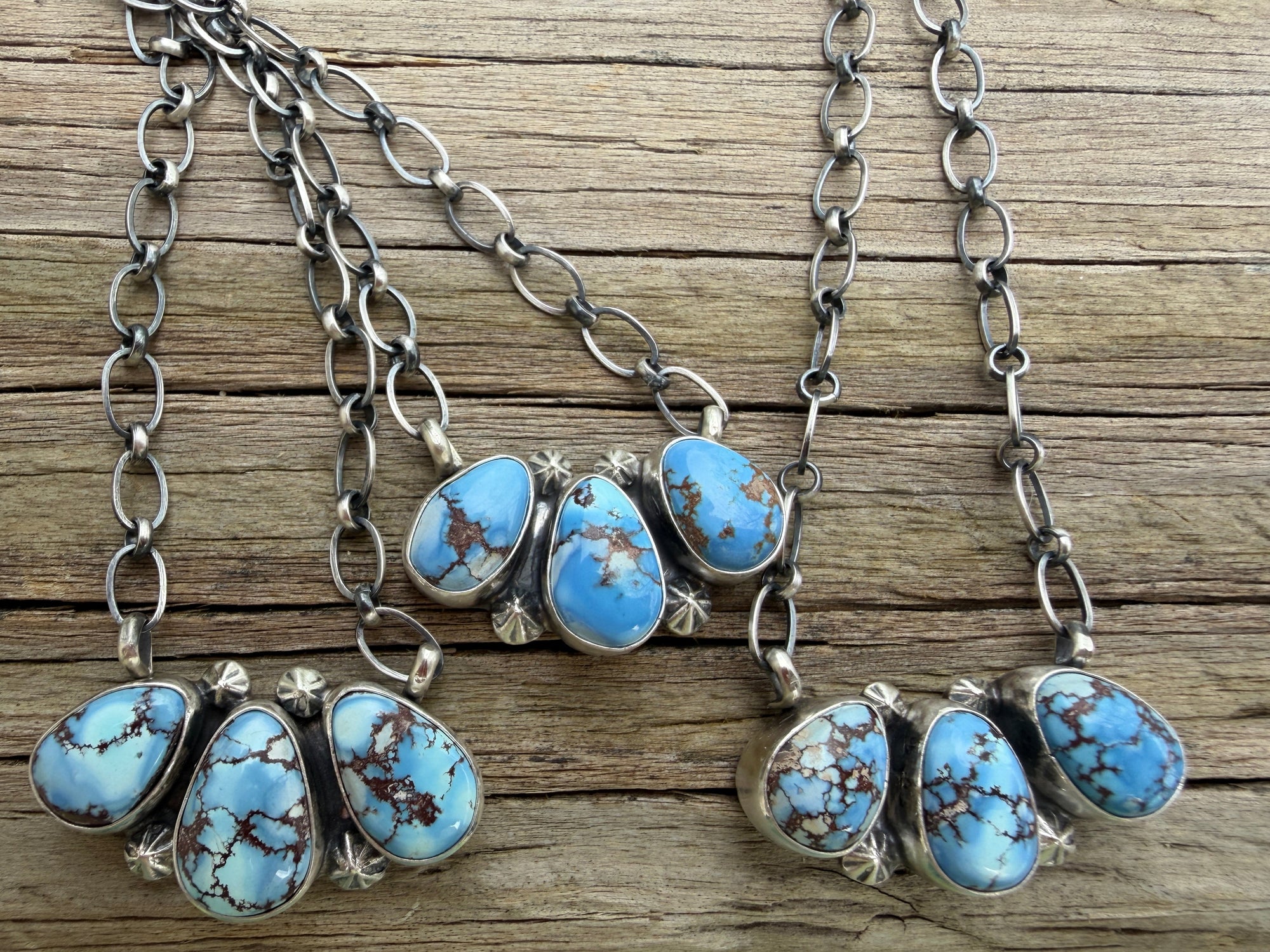 Golden Hills Triple Stone Necklaces- Darren Livingston