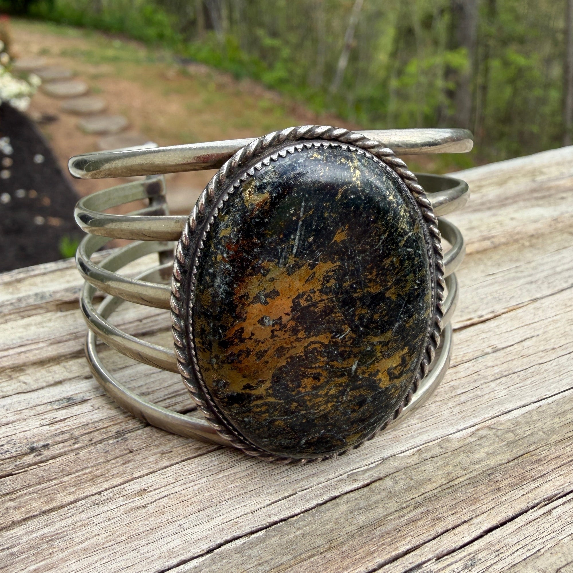 Vintage Augustine Largo Pietersite Cuff