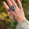 Jasper Statement Coffin Ring — Size 8.5
