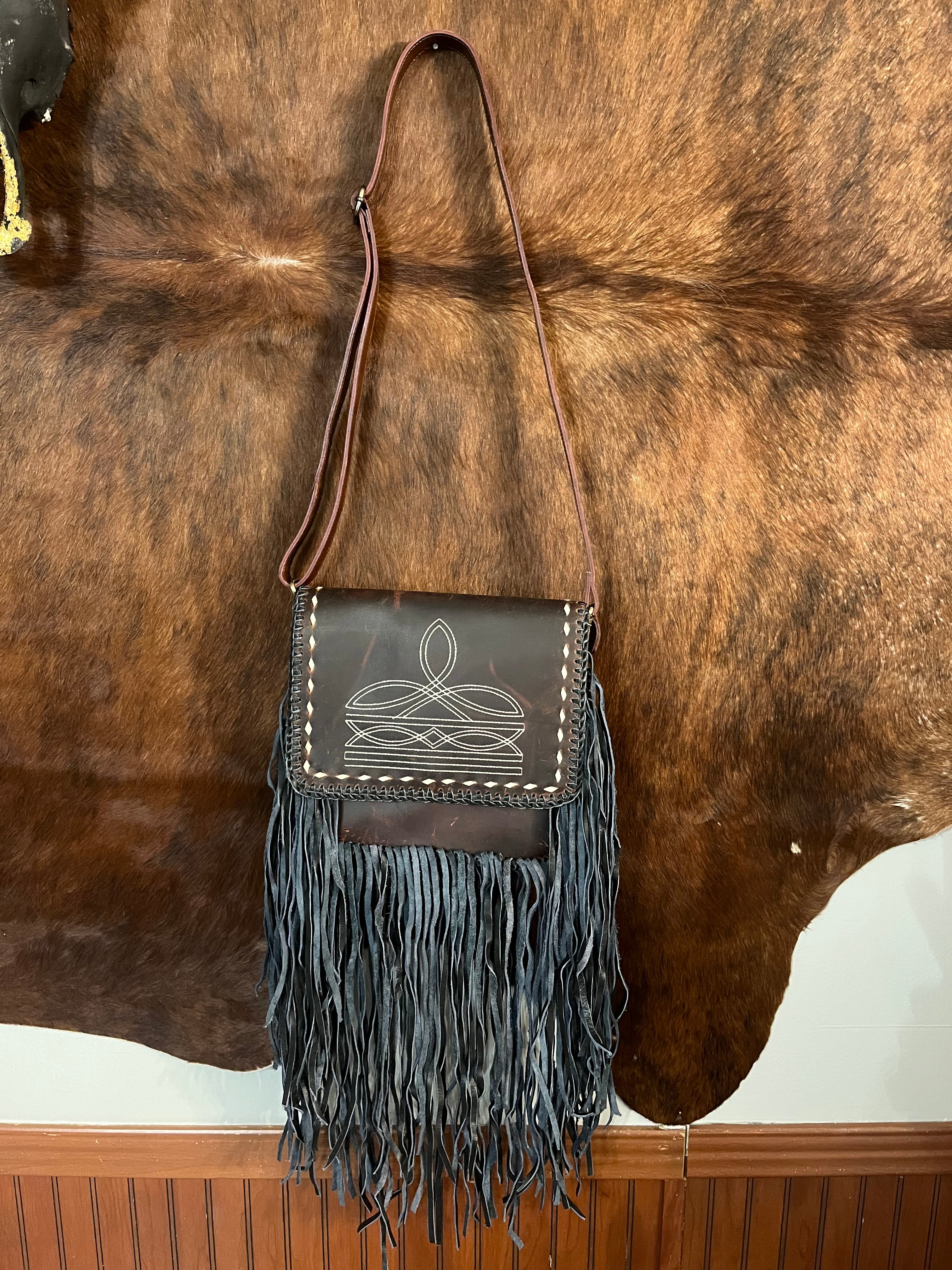 Boots with the Fringe Crossbody