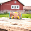 Sunflowers & Turquoise Glasses Case