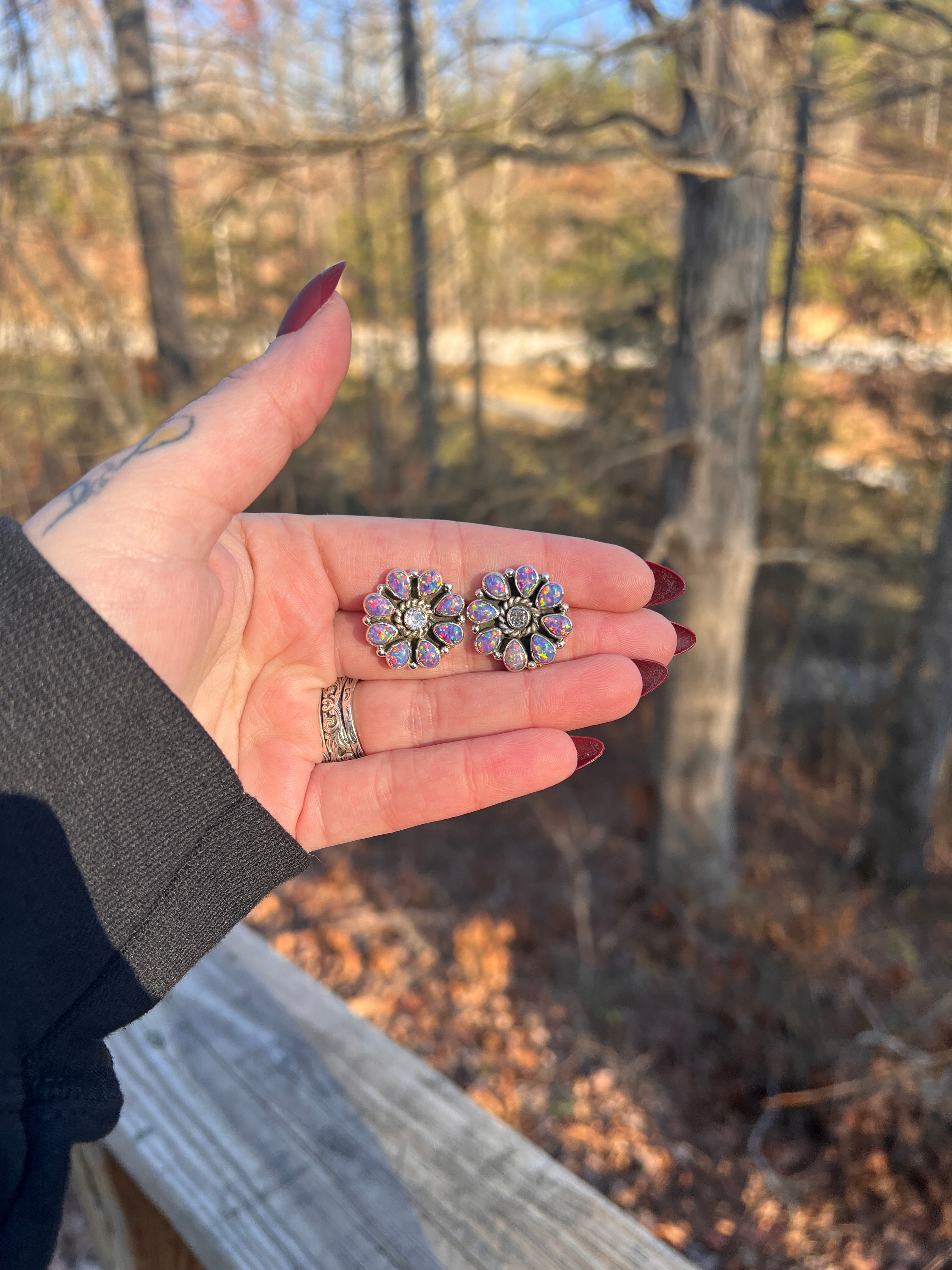 A Cluster Above Earrings