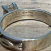 Vintage Cowboy Jewelers Sterling & Platinum Barbed Wire Ring Set-8.5