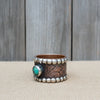 Vintage Handmade Copper, Sterling & Turquoise Ring | Size 6 NA