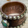 Vintage Handmade Copper, Sterling & Turquoise Ring | Size 6 NA