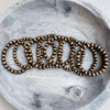 Hand Strung Copper Stretch Bracelets w/ Navajo Finished Beads