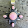 Chimney Butte Pink Conch Sterling Pendant