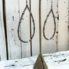 American Opals- Lady Liberty 3" Teardrop Earrings