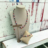 Freedom Pearls- The Free-Coral, White Onyx & Lapis Clasp Bracelet