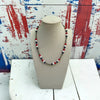 Freedom Pearls- The Free Coral, White Onyx, and Lapis 18" Necklace