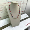 Freedom Pearls- The Free Coral, White Onyx, and Lapis 18" Necklace