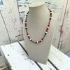 Freedom Pearls- The Free Coral, White Onyx, and Lapis 18" Necklace