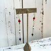 Freedom Pearls- The Free Coral, White Onyx, and Lapis 4" Duster Earrings