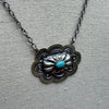Navajo Handmade Kingman Turquoise Necklace - Lavina Benally