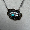 Navajo Handmade Kingman Turquoise Necklace - Lavina Benally