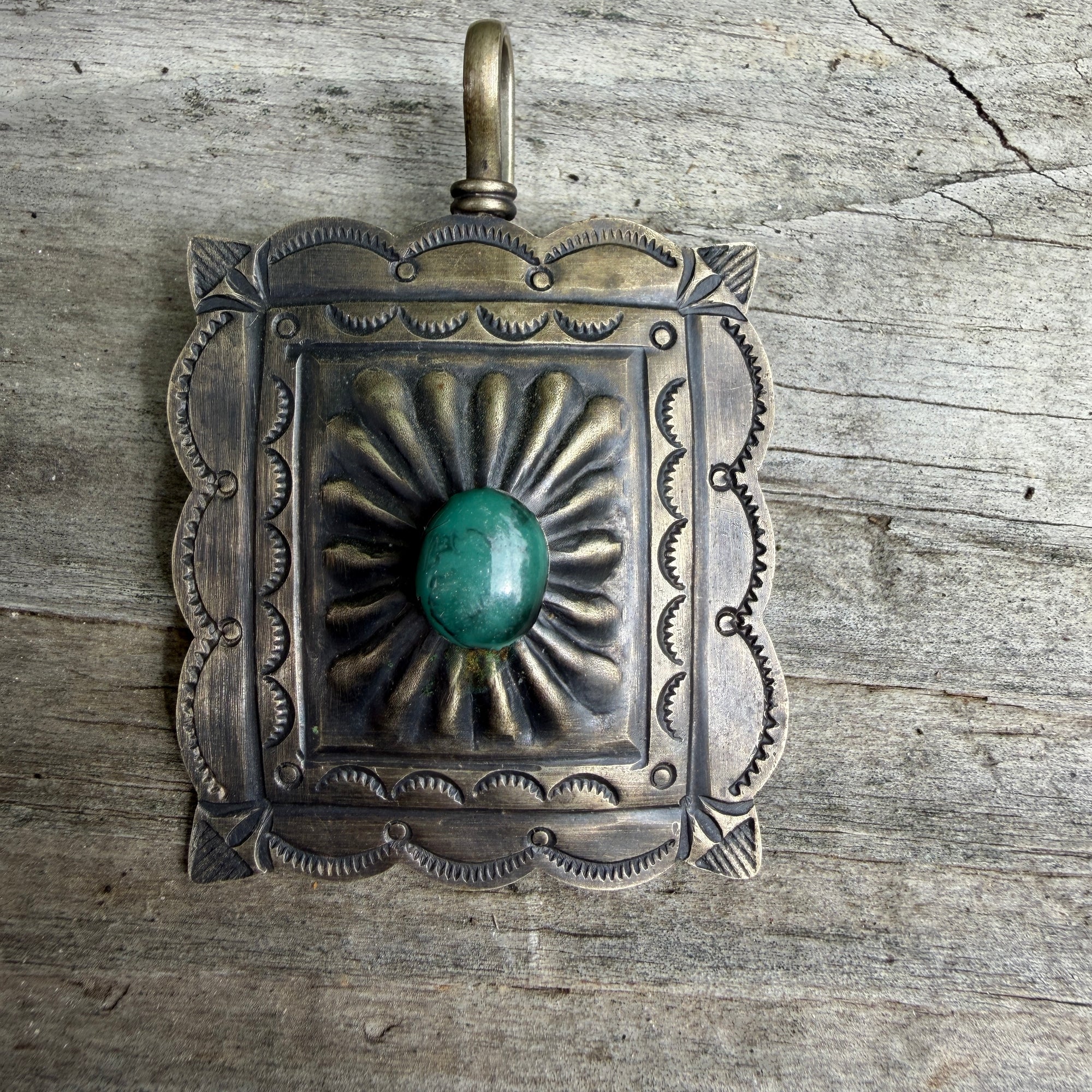 Big Hoss Sterling Concho Pendant