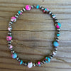 Cotton Candy 4-6mm & 3-4mm Sterling Pearls 6.75"