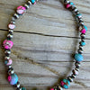 Cotton Candy 4-6mm & 3-4mm Sterling Pearls 6.75"