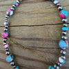 Cotton Candy 4-6mm & 3-4mm Sterling Pearls 6.75"