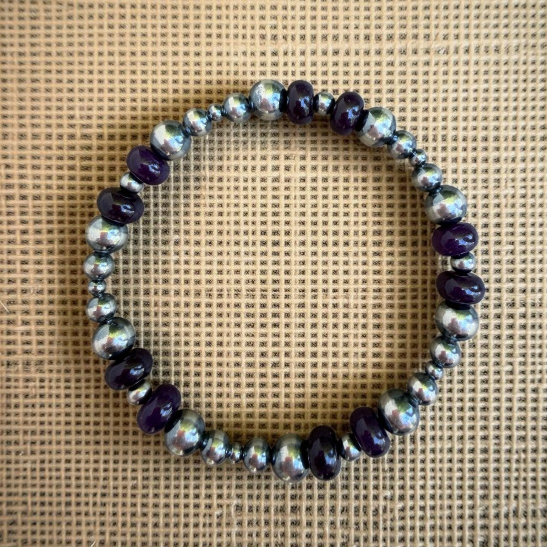 Chariot 8mm  & 3-7mm Sterling Pearls 6.5" Stretch