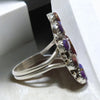 Purple Mohave Turquoise Cluster Ring — Gallery by Jason Benally (Navajo)