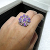 Purple Mohave Turquoise Cluster Ring — Gallery by Jason Benally (Navajo)