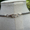3/5/8mm 16" Sterling Desert Pearl Station Necklace